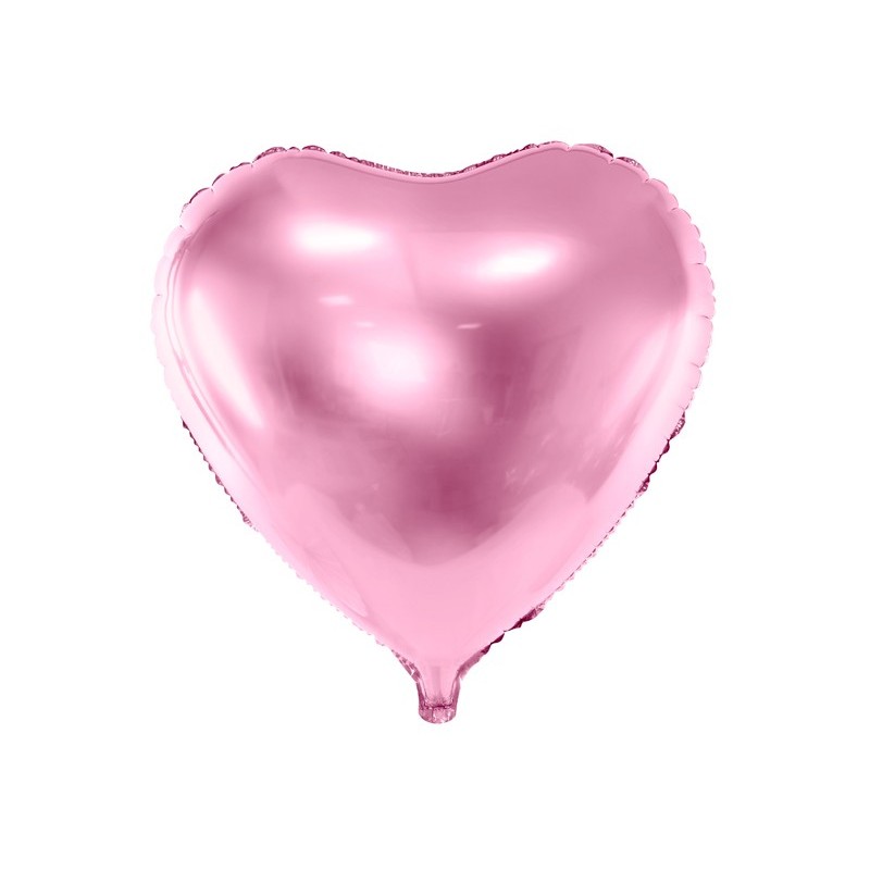 Ballon coeur rose pale 45 cm 1pièce