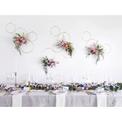 Anneaux en métal Or ø20 et 28cm- Set 2 pièces