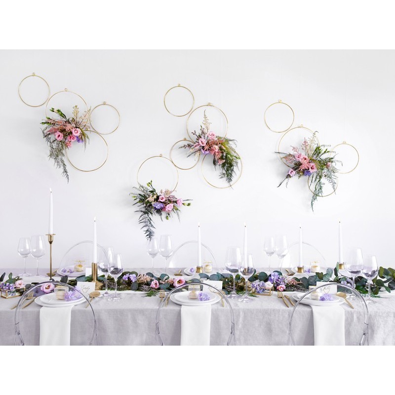 Anneaux en métal Or ø20 et 28cm- Set 2 pièces