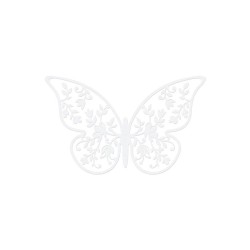 Papillon en papier décoratif 8x5cm  par 10 pièces ++