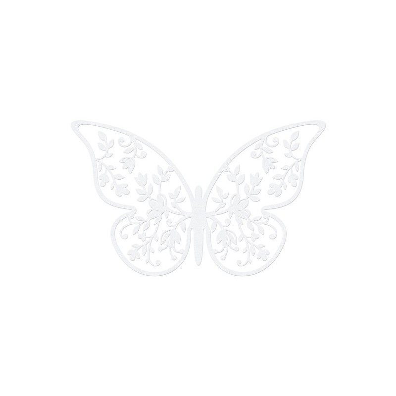 Papillon en papier décoratif 8x5cm  par 10 pièces ++
