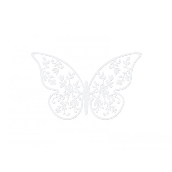 Papillon en papier décoratif 8x5cm  par 10 pièces