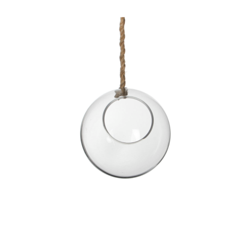 Demi sphère en verre à suspendre ø12cm H9,5cm ++