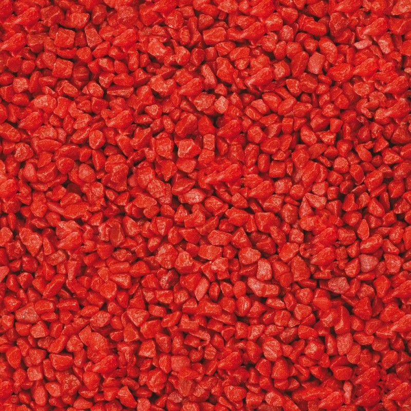Gravier rouge carmin  2-5mm Seau de 3kg