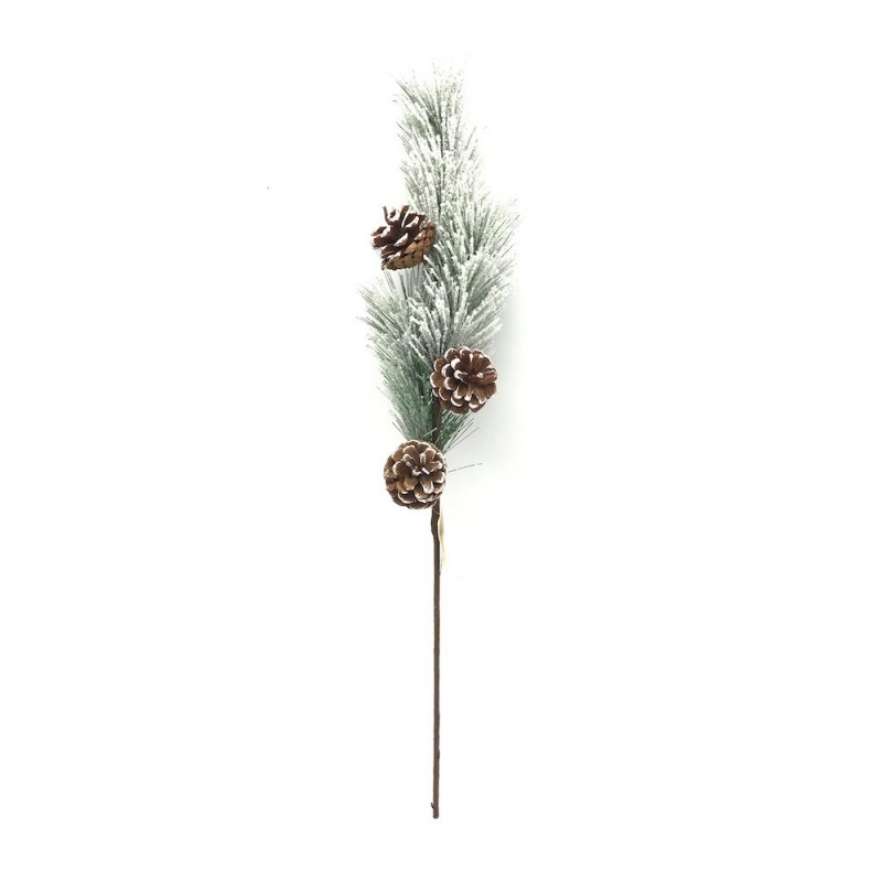 Piquet de Noël artificiel pomme de pin 60 cm