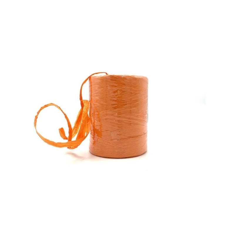 Raphia naturel orange 7mmx200m Raphia naturel orange 7mmx200m