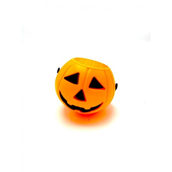Pot d'Halloween lumineux H9,5 cm