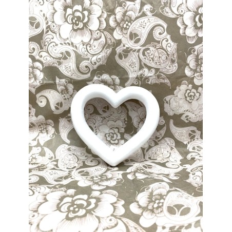 Coeur ouvert en polystyrène ø15 cm Coeur ouvert en polystyrène ø15 cm
