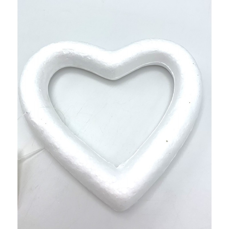 Coeur ouvert en polystyrène ø13 cm
