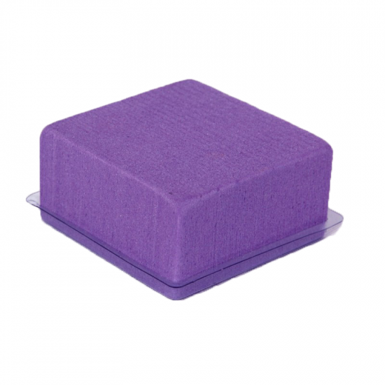 Mousse florale demi-cube base plastique Oasis Rainbow - Violet