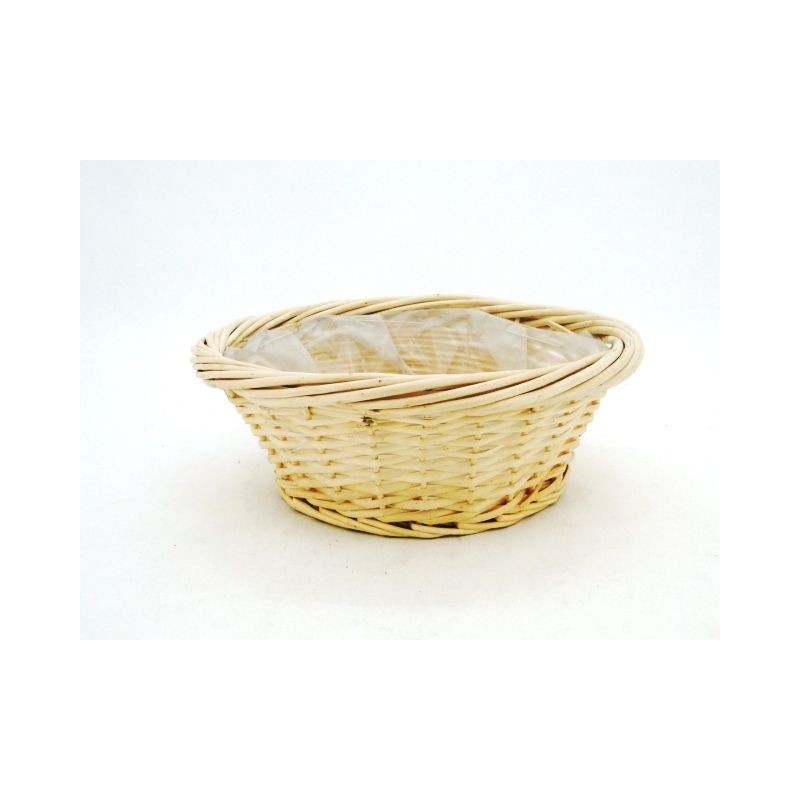 Corbeille Osier Naturelle ø70cm H19cm ++ Corbeille Osier Naturelle ø70cm H19cm ++
