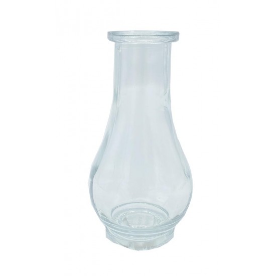 Vase en verre transparent H14xø7 cm
