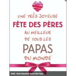 Etiquette autocollante " Bonne Fête Des Pères" +
