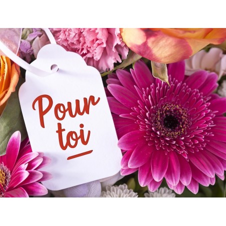 Carte message avec enveloppe " POUR TOI"