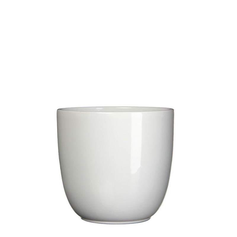 Pot céramique Toscance Blanc H28,5cm ø31cm