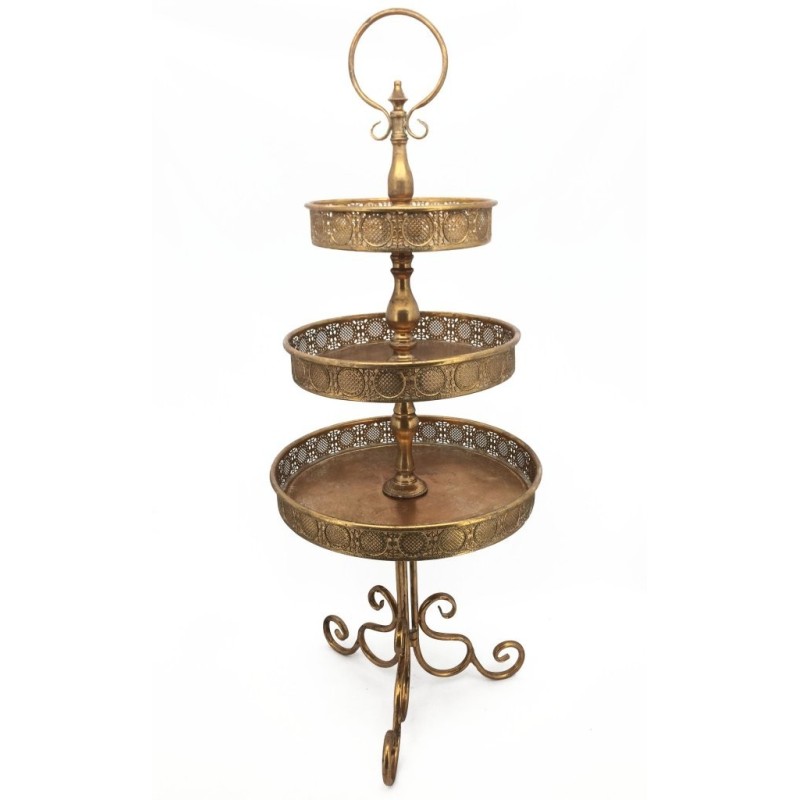 Présentoir Plateaux Or ø35/55cm H139cm Présentoir Plateaux Or ø35/55cm H139cm