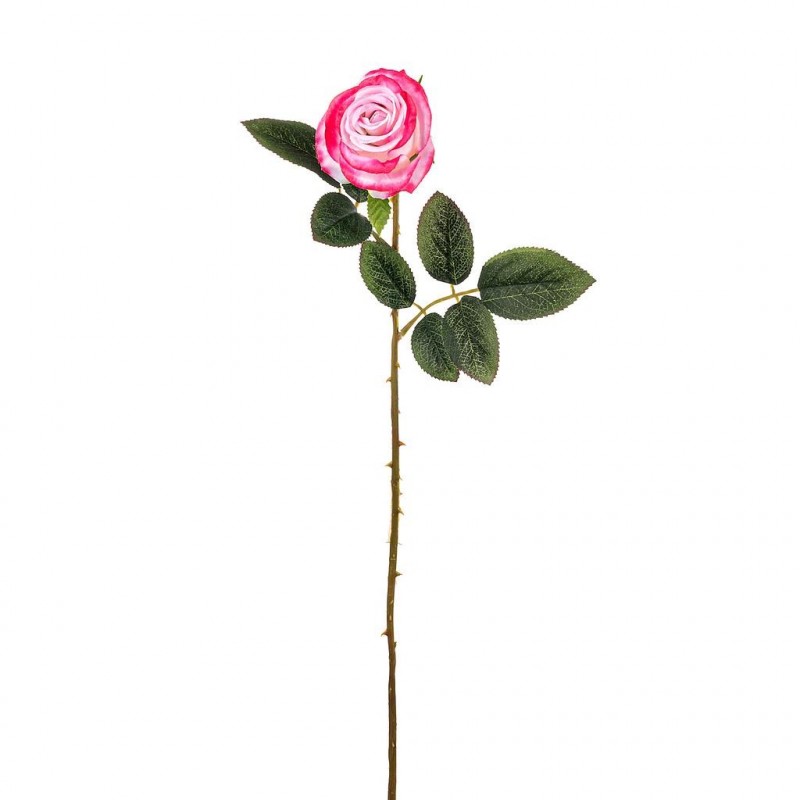 Rose artificielle Clémence Rose 66cm