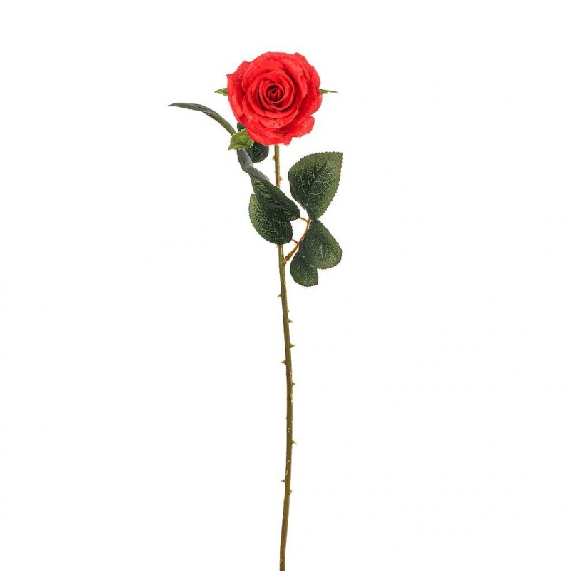 Rose artificielle Clémence Rouge 66cm