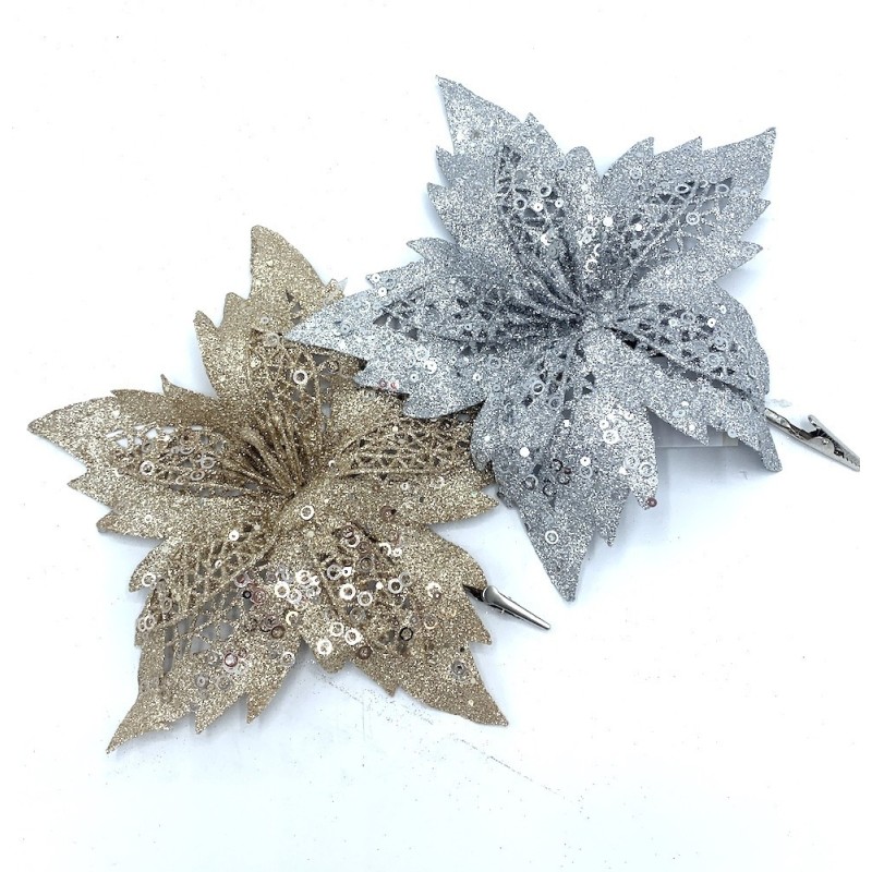 Poinsettia Pailleté | Fleurs Artificielles | Qualité Prix Poinsettia Pailleté | Fleurs Artificielles | Qualité Prix