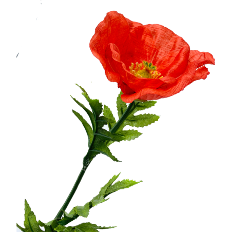 Coquelicot artificiel rouge - 66 cm