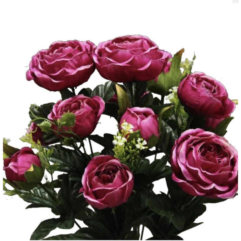 Piquet de Renoncule Artificiel Colette Fuchsia ++ Piquet de Renoncule Artificiel Colette Fuchsia ++