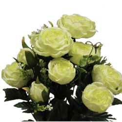 Piquet de Renoncule Artificiel Colette Vert Pastel ++
