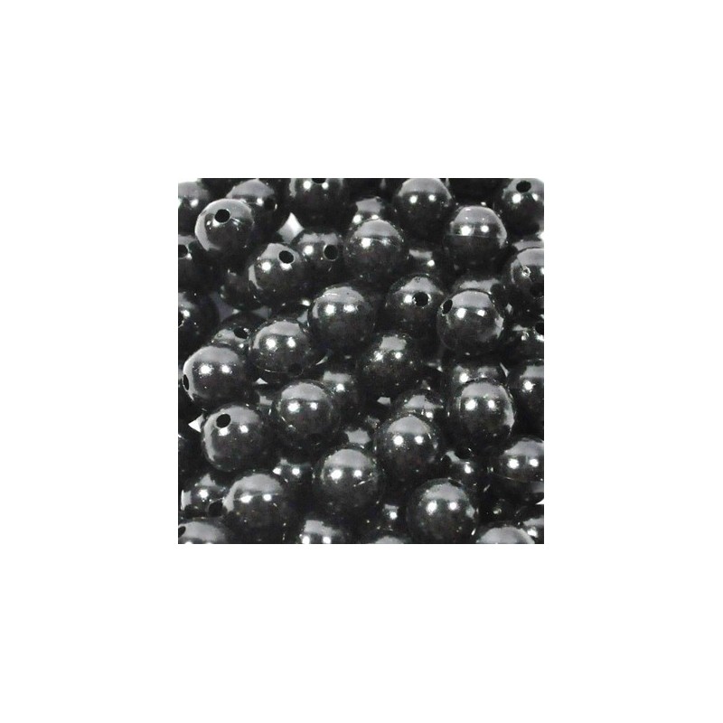 Perles 10mm x 115 Pièces Noir