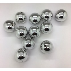 Perles Argent 14mm x 72 Pièces ++