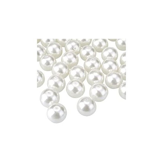 Perles 20mm x 12 Pièces Blanc