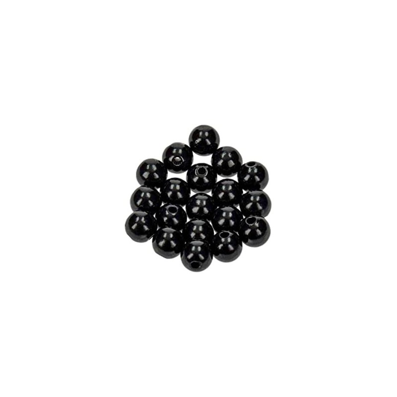 Perles Noir 10mm x 120 Pièces
