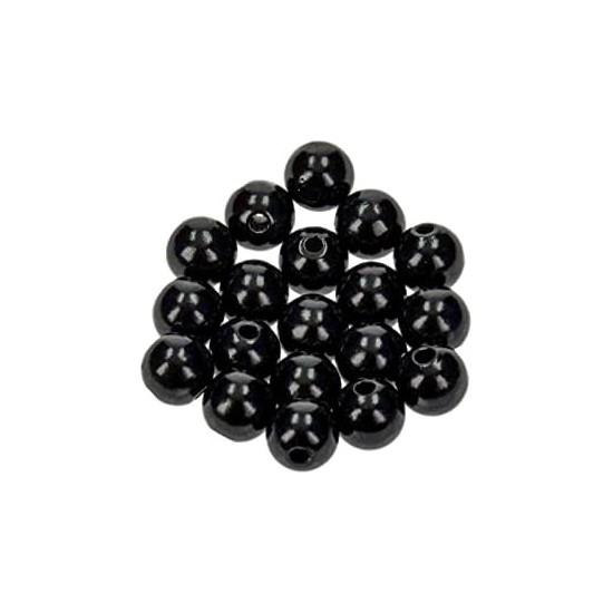 Perles Noir 10mm x 120 Pièces