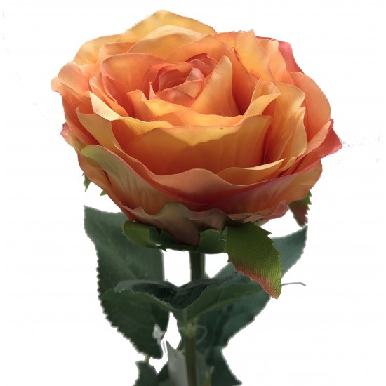 Rose Artificielle Saumon 70cm