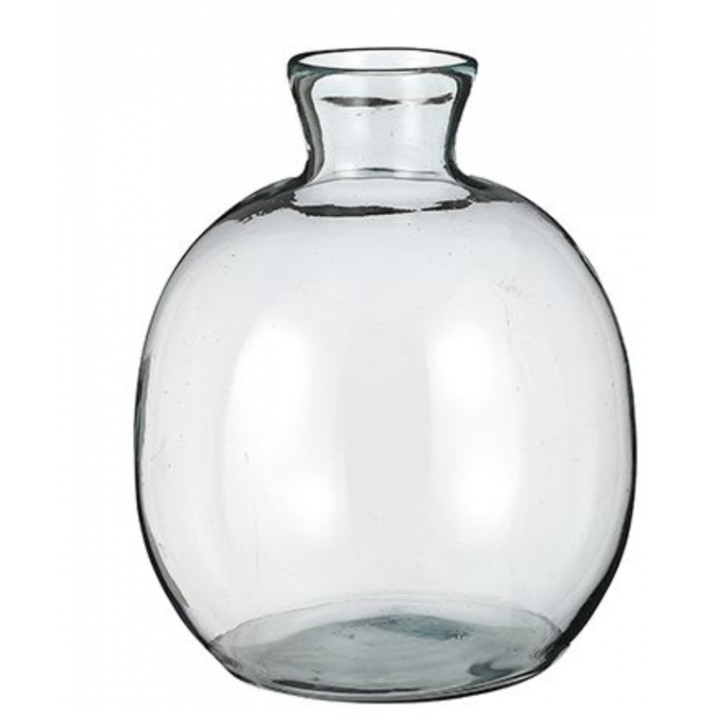 Vase Rond en Verre Recyclé ø23,5cm H 26,5cm