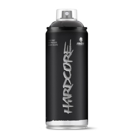 Bombe de Peinture Couleur Noir Satiné - 400ml