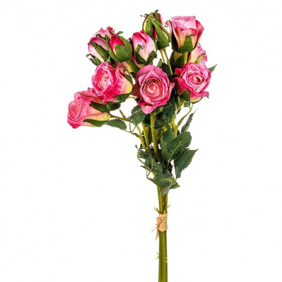 Bouquet de Bouton de Roses Roses Artificielles Margot  - 15 têtes - Imitation Fleurs Séchées H40cm