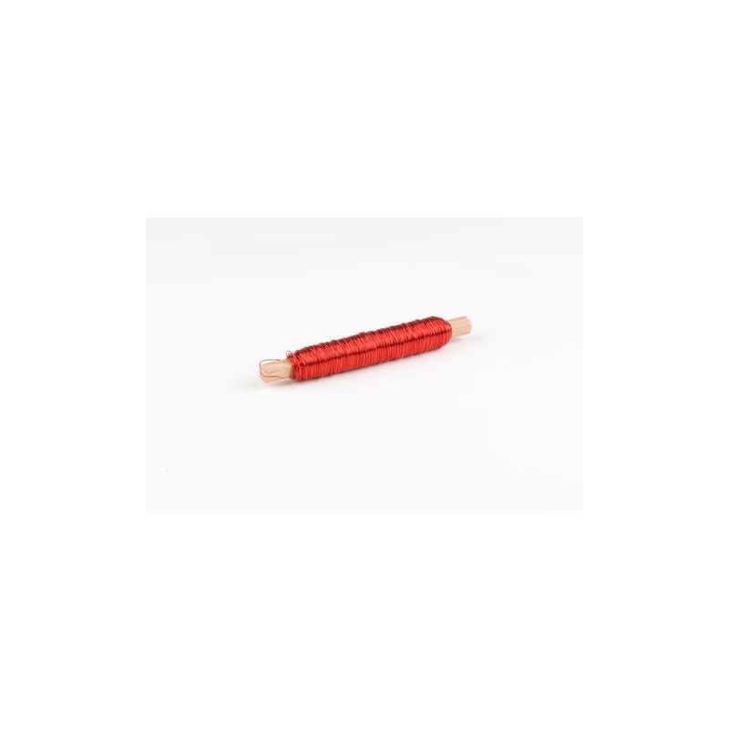 Bâtonnet Laiton Rouge - Fil Verni 0,5mm