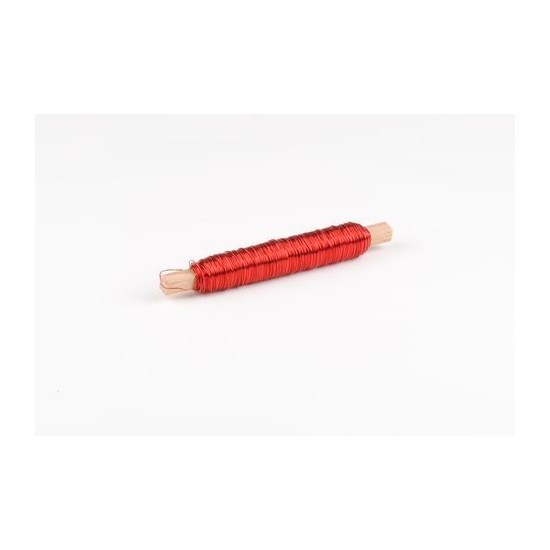 Bâtonnet Laiton Rouge - Fil Verni 0,5mm
