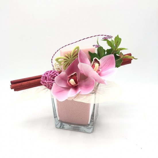 Composition Florale Décorative - Intemporelle Rose