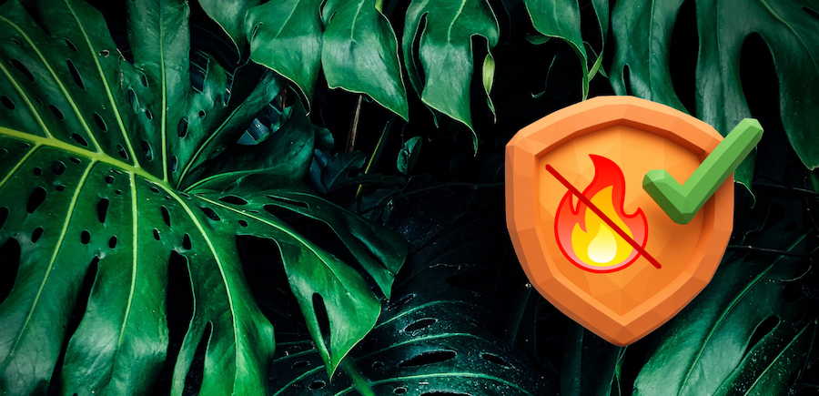Artificiel Ignifuge | Plantes M1 pour ERP