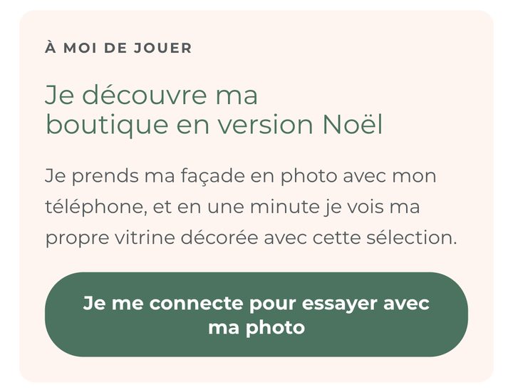 Essayer la décoration de vitrine sur la photo de sa propre façade