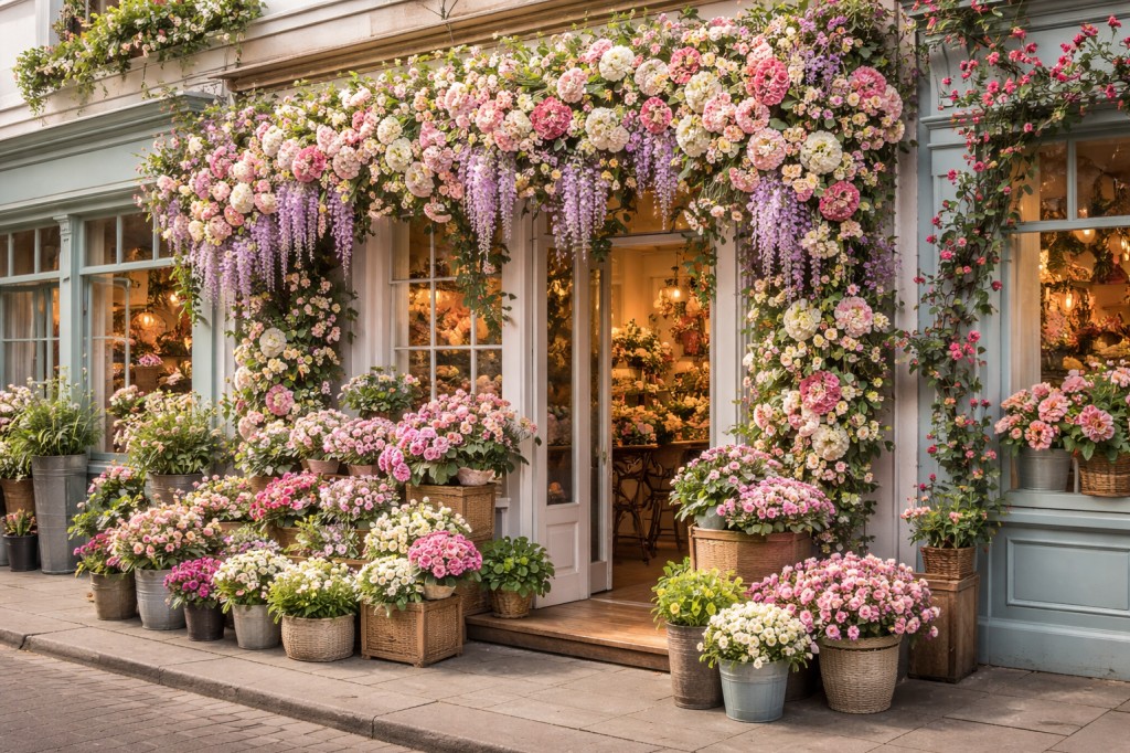 T'es fleuriste et tu n'as pas ta façade fleurie ? 